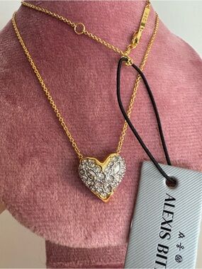Alexis Bittar Solanales Heart Necklace 16-18” With Tag No Pouch